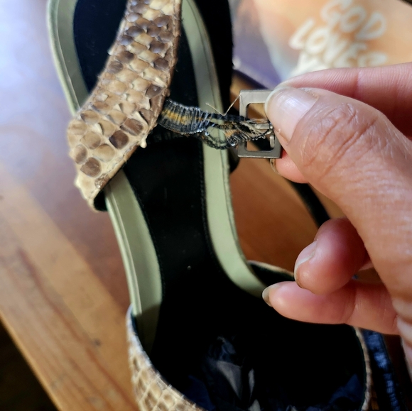 Authentic Fendi Python Snake Skin Platform Shoes. - Picture 5 of 6